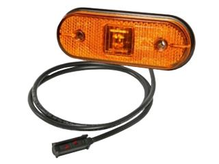 Lampa obrysowa pomarańczowa na przewodzie 0,5m LED