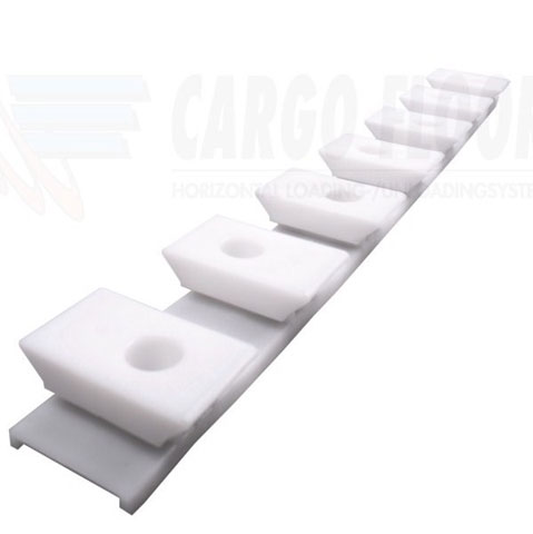 Plastikowy grzebień biały 7/112 H=32mm